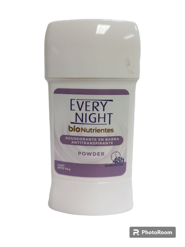 EVERY NIGHT BIO DESODORANTE BARRA POWER 50GR