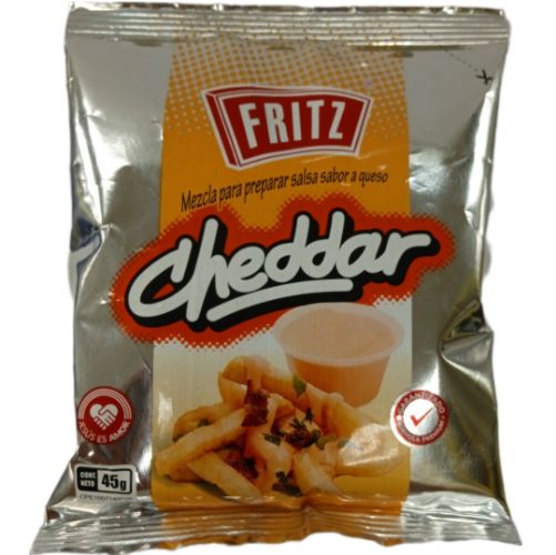 FRITZ SALSA PARA PREPARAR QUESO CHEDDAR 45GR