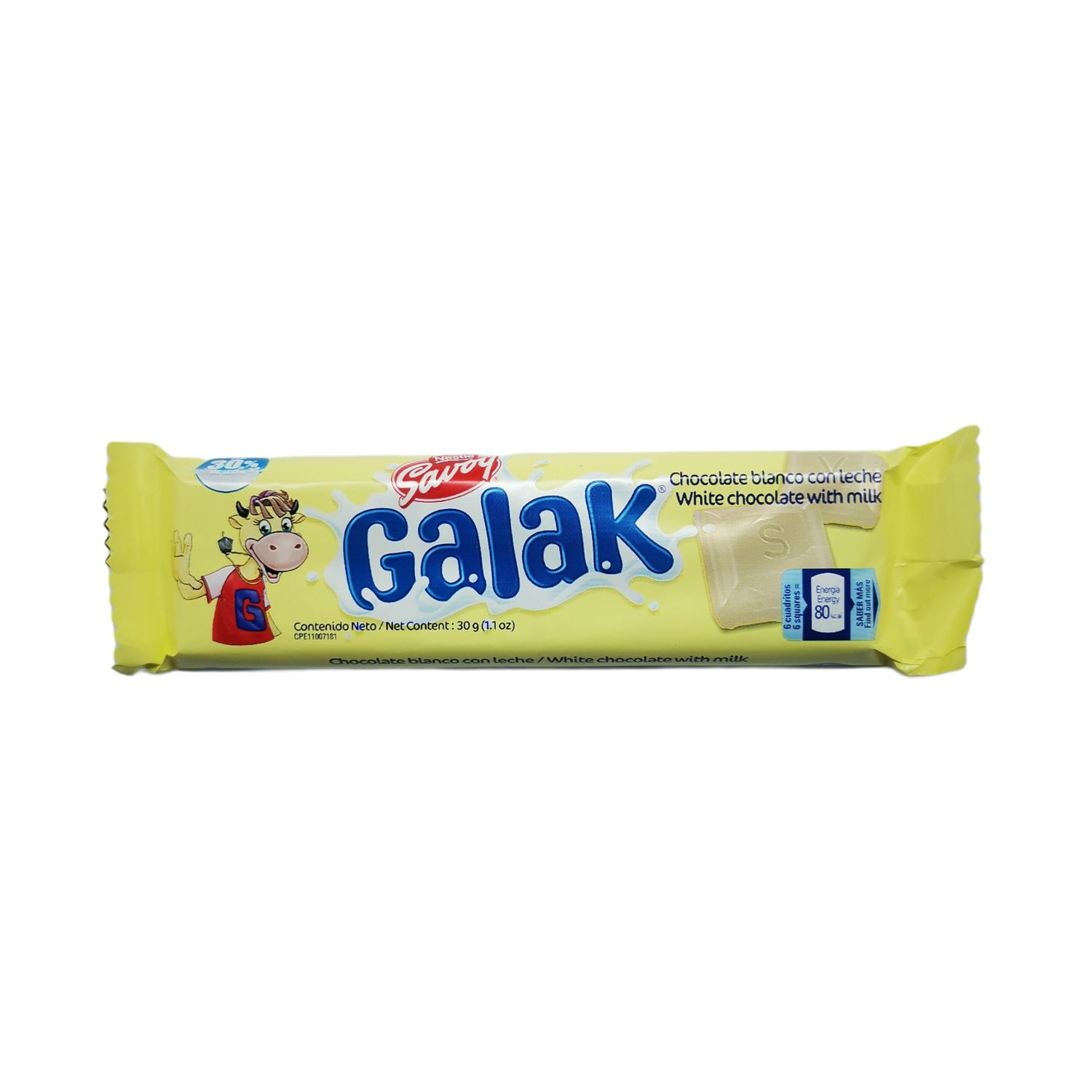 GALAK CHOCOLATE BLANCO MOST 30GR
