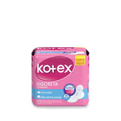 KOTEX TOALLA SANITARIA DISCRETA 10UND