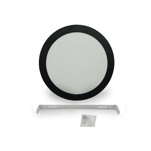 LAMPARA LED REDONDA SUPERFICIAL 18W NEGRA ANGEL LIGHT LAMPARA LED REDONDA SUPERFICIAL 18W NEGRA ANGEL LIGHT