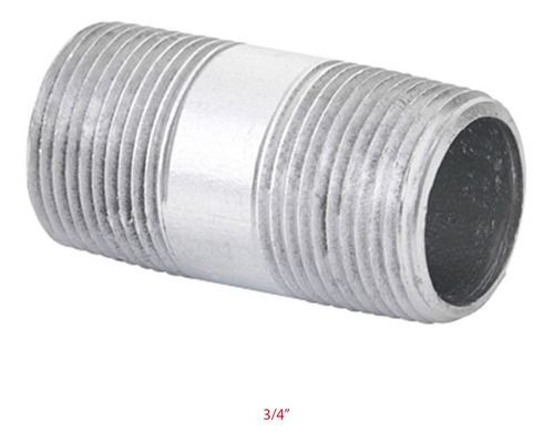 NIPLE GALVANIZADO SEMICORRIDO 3/4X2'