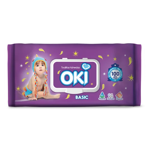 OKI TOALLAS HUMEDAS BASIC 100UN