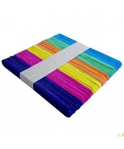 PALETAS PARA HELADOS DE COLORES 50UND