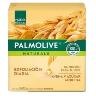 PALMOLIVE JABON AVENA Y AZUCAR MORENA 3X110G