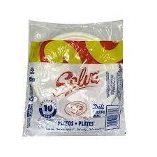 PLATO PLASTICO #6 10UND SELVA