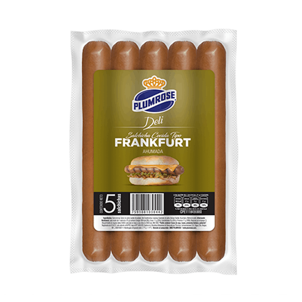 PLUMROSE SALCHICHA DELI FRANKFURT 5UND 385GR