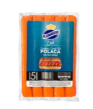 PLUMROSE SALCHICHA DELI POLACA 5UND