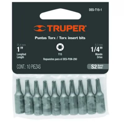 PUNTA DESTORNILLADOR PLANO 1' TRUPER DES-P1012-1