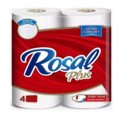 ROSAL PAPEL HIGIENICO 4 ROLLOS P 180 HOJAS