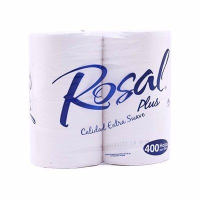 ROSAL PLUS PAPEL HIGIENICO 400H 4UN NARANJA