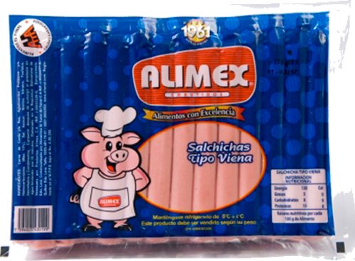 SALCHICHAS VIENA ALIMEX GRANEL 100gr SALCHICHAS VIENA ALIMEX GRANEL 100gr