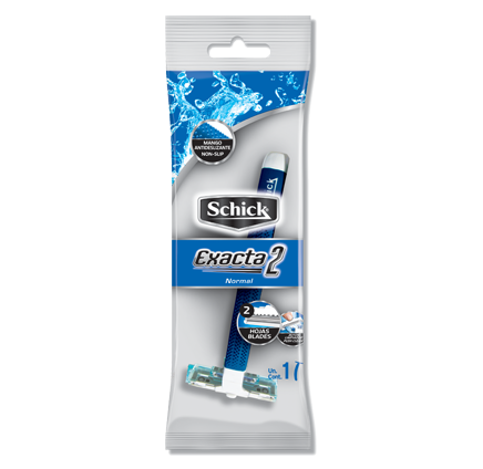 SCHICK EXACTA 2 AFEITADORA 2 HOJAS PIEL SENSIBLE 1UN
