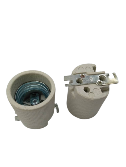 SOCATE DE PORCELANA PATA METALICA ROSCA E40 REF-539B