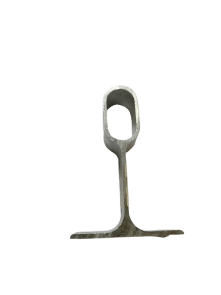 SOPORTE PASANTE OVALADO P/CLOSET ALUMINIO 30X14MM TAU005