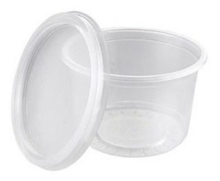 TINA PLASTICA C/TAPA 355CC-12 OZ 1UN