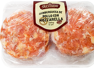 TREVISANO HAMBURG.DE POLLO RELLENA CON MOZZARELLA 600G