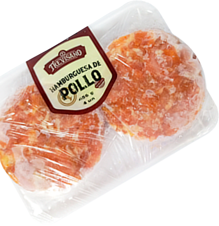 TREVISANO HAMBURGUESAS DE POLLO 4UND 456GR