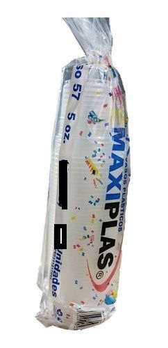 VASOS DESECHABLES  7 OZ-207CC V-77 100UN MAXIPLAS
