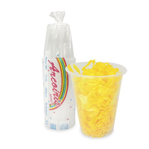 VASOS DESECHABLES 16 OZ-480CC V-167 50UN ARCOIRIS