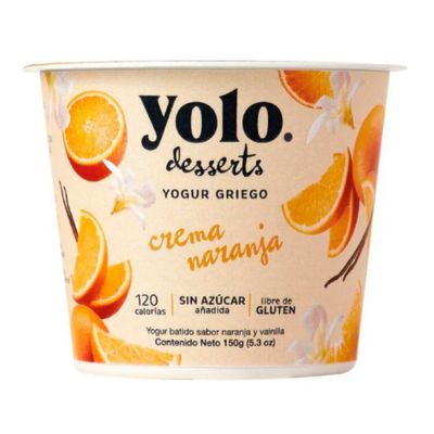 YOLO YOGURT GRIEGO CREMA NARANJA 150GR