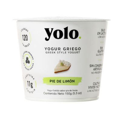 YOLO YOGURT GRIEGO PIE DE LIMON 150G