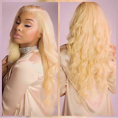 13*4 Swiss Lace  Blonde Bodywave frontal wig unit