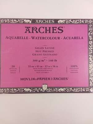 Arches Hot Press Watercolour Paper - 12