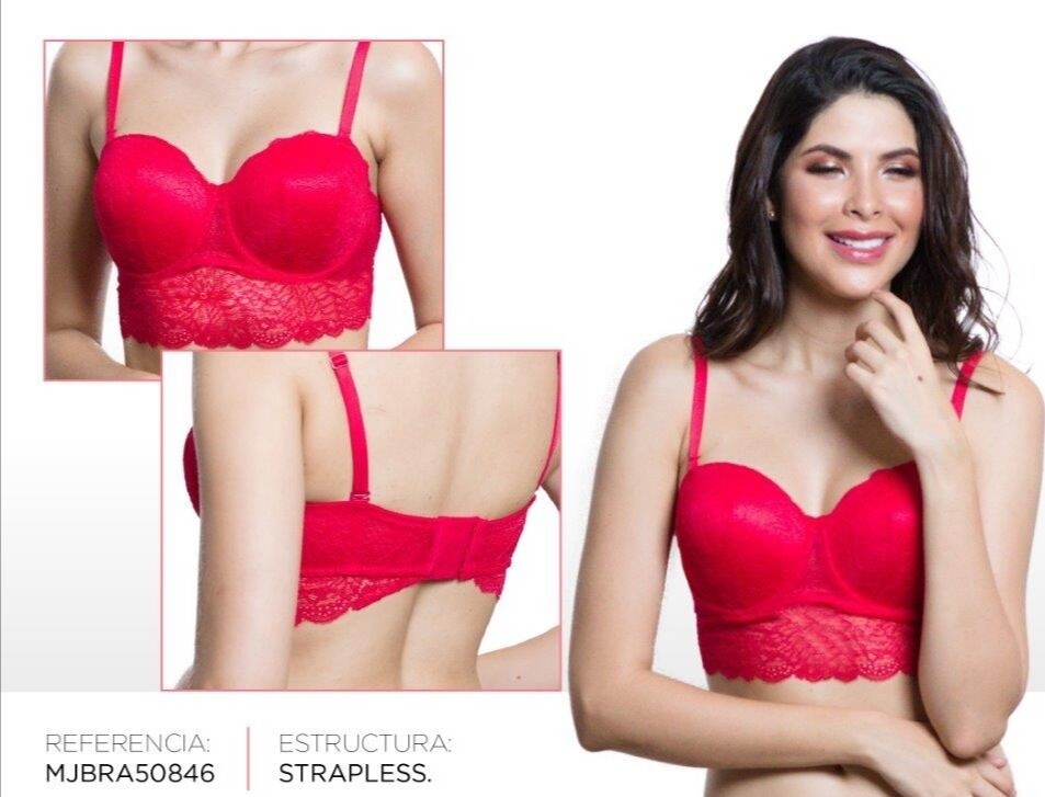 Brasier estrapless con base ancha 