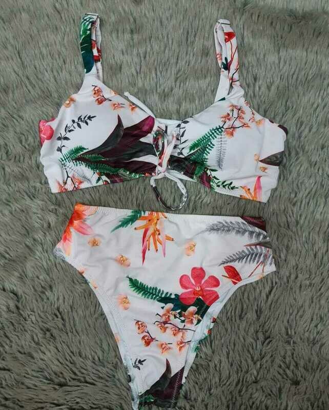 Traje de baño bikini estampado