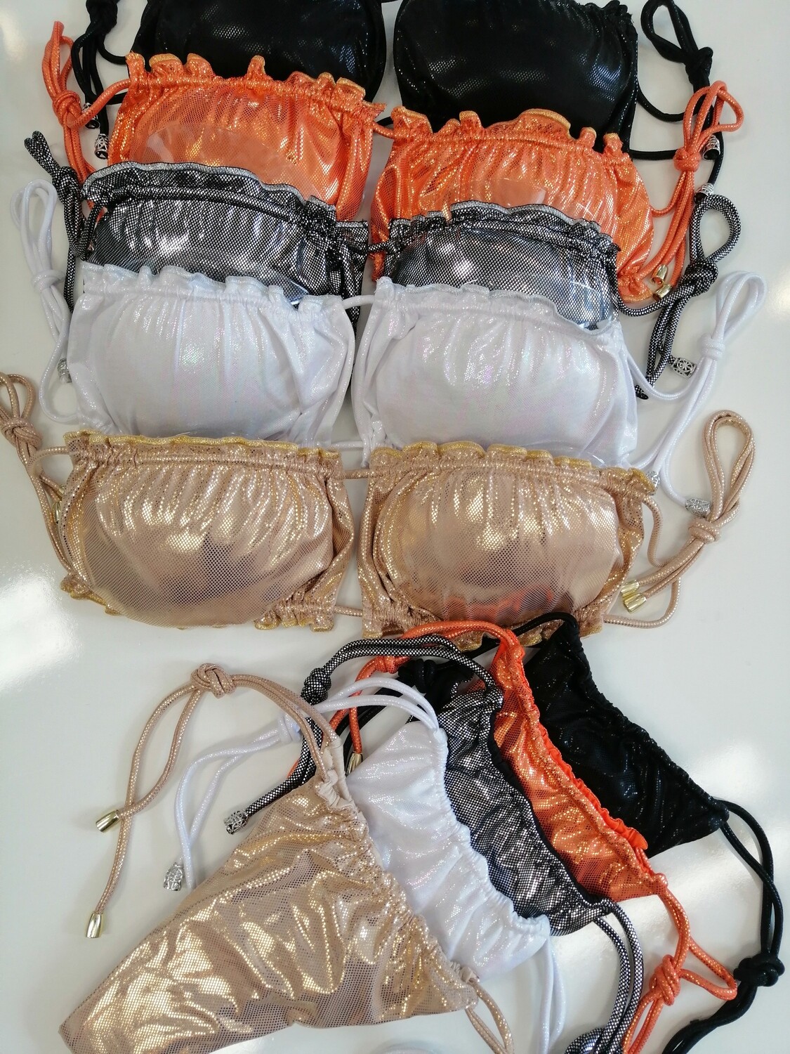 Traje de baño strapless hilo 