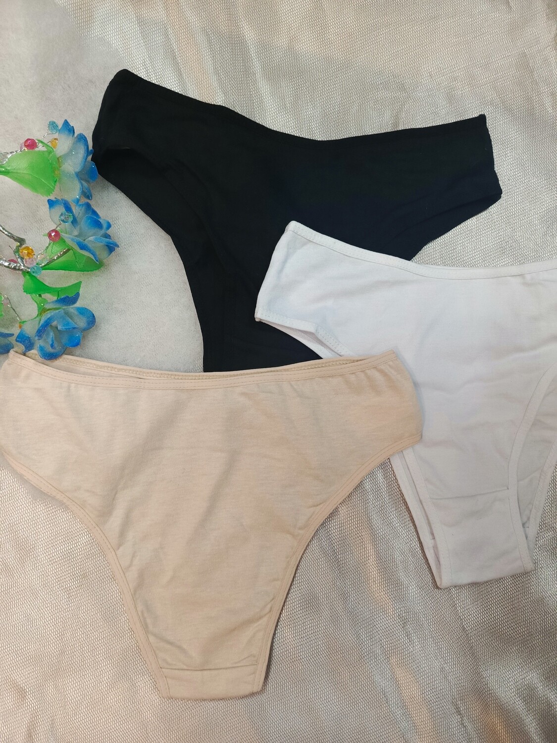 Trío bikinis en algodón