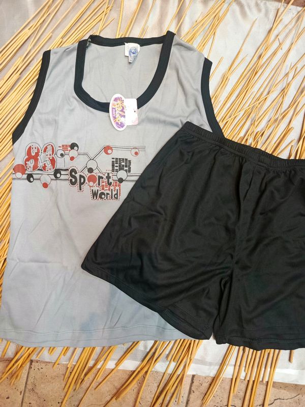 Pijama short de caballero manga sisa 