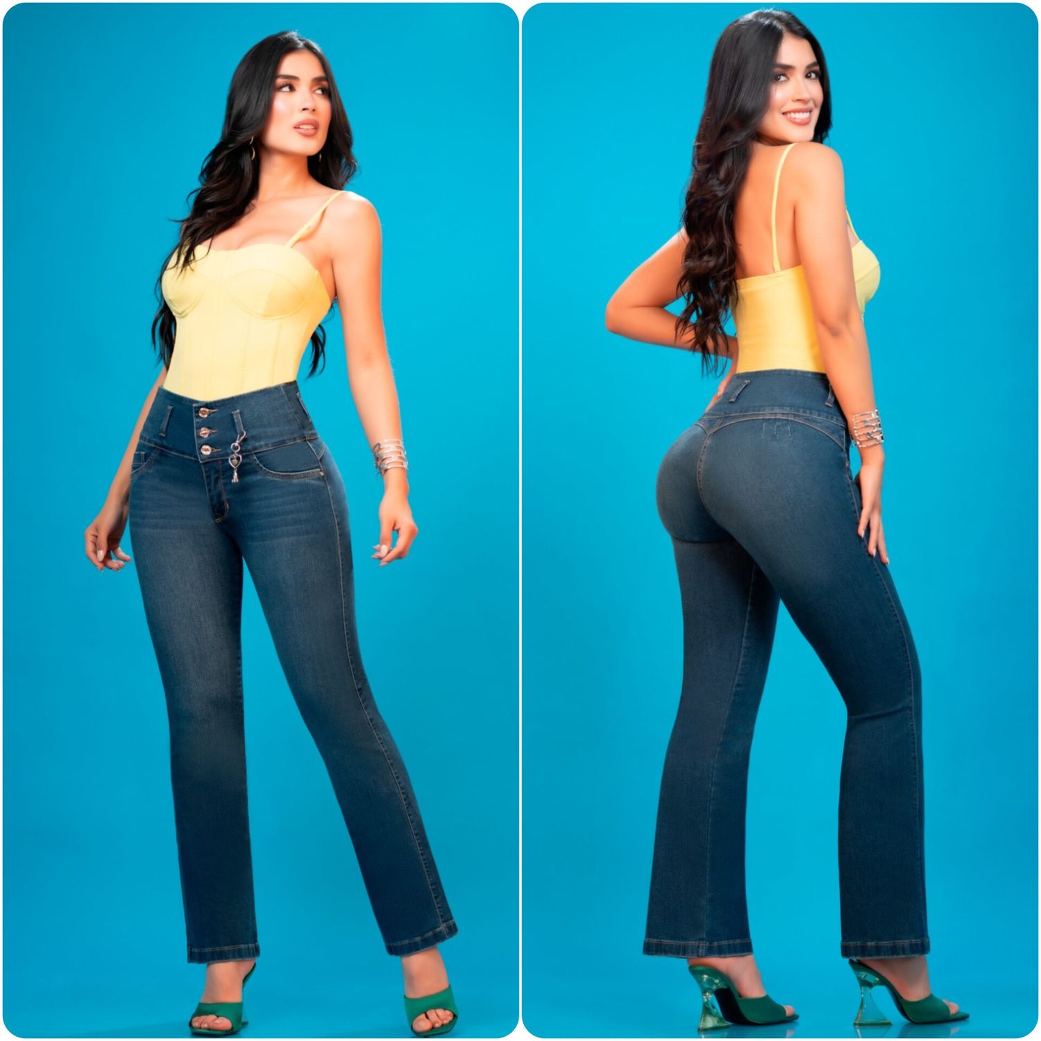 Jeans levanta cola bota ancha