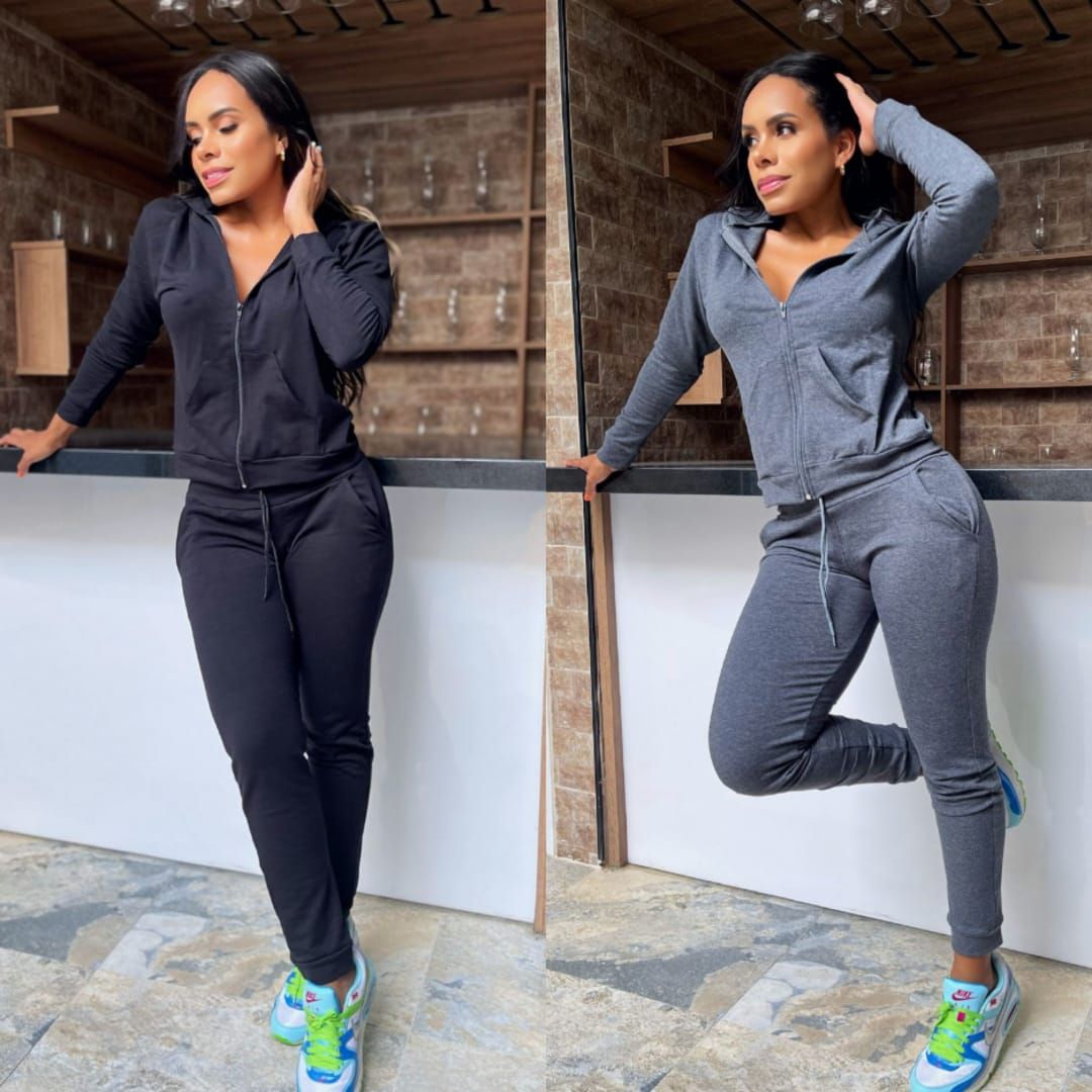 Conjunto jogger deportivo tela burda Conjunto jogger deportivo tela burda