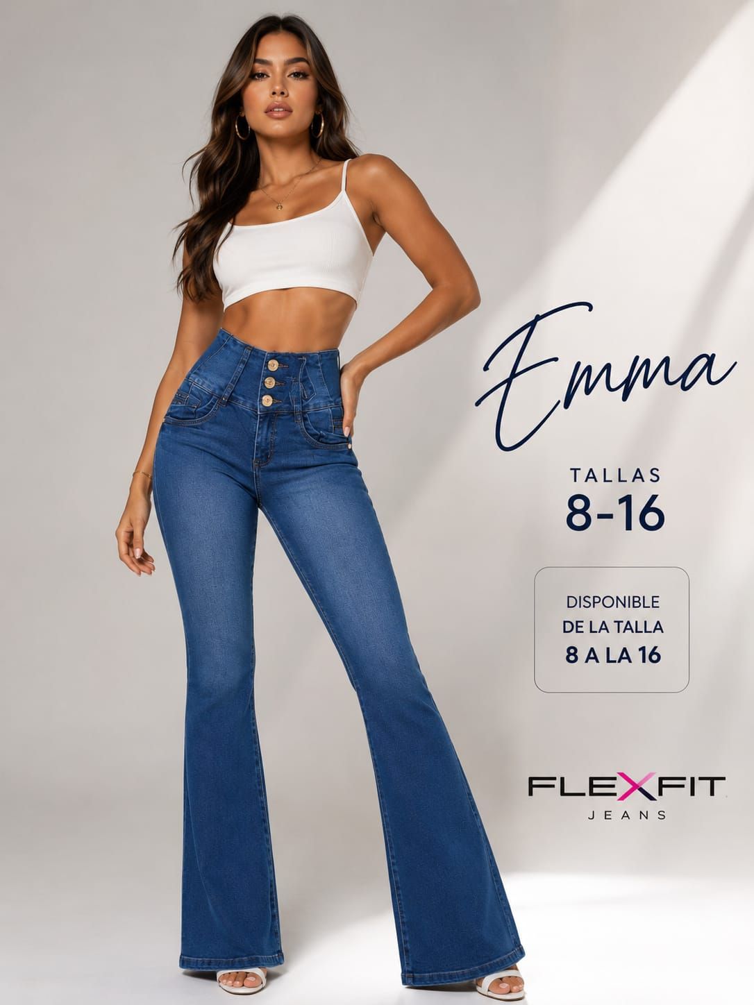 Jeans levanta cola BOTA ANCHA Jeans levanta cola BOTA ANCHA