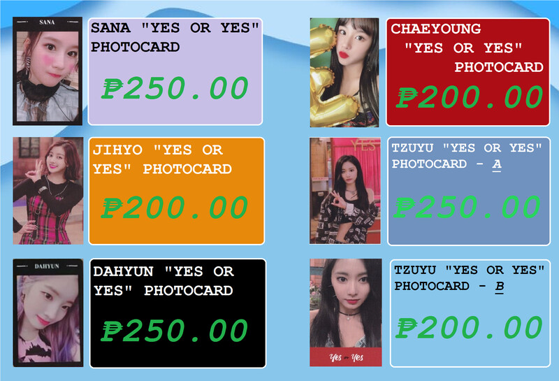 TWICE - Yes or Yes Photocards