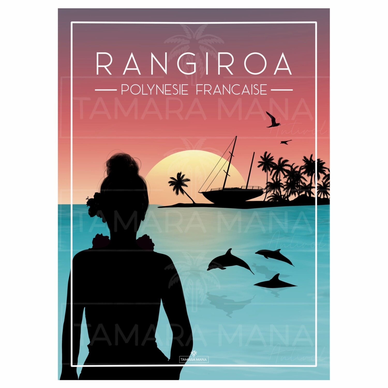 RANGIROA - Sunset Postcards