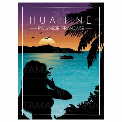 HUAHINE  - Sunset Postcards