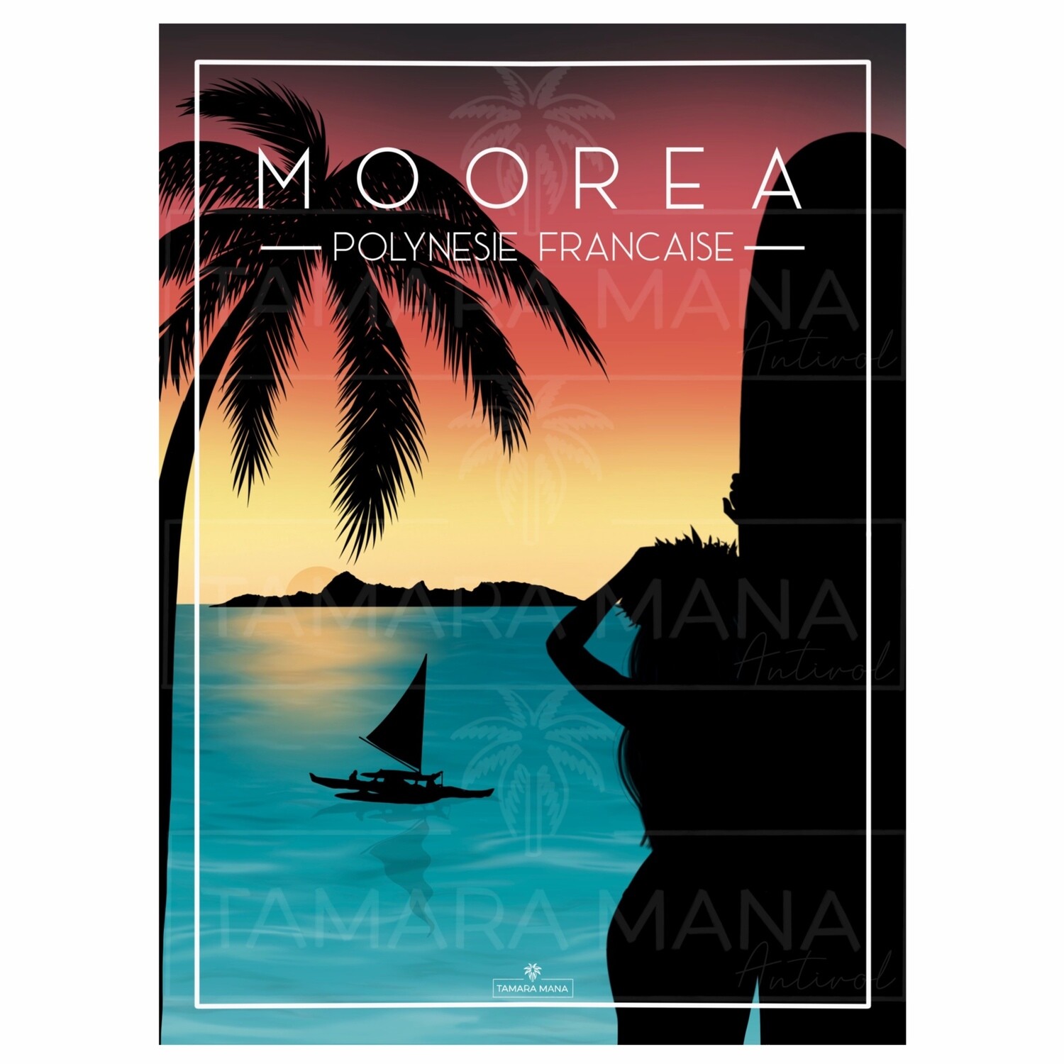MOOREA 1  - Sunset Postcards
