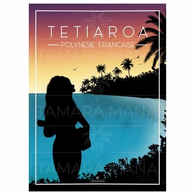 TETIAROA - Sunset Postcards