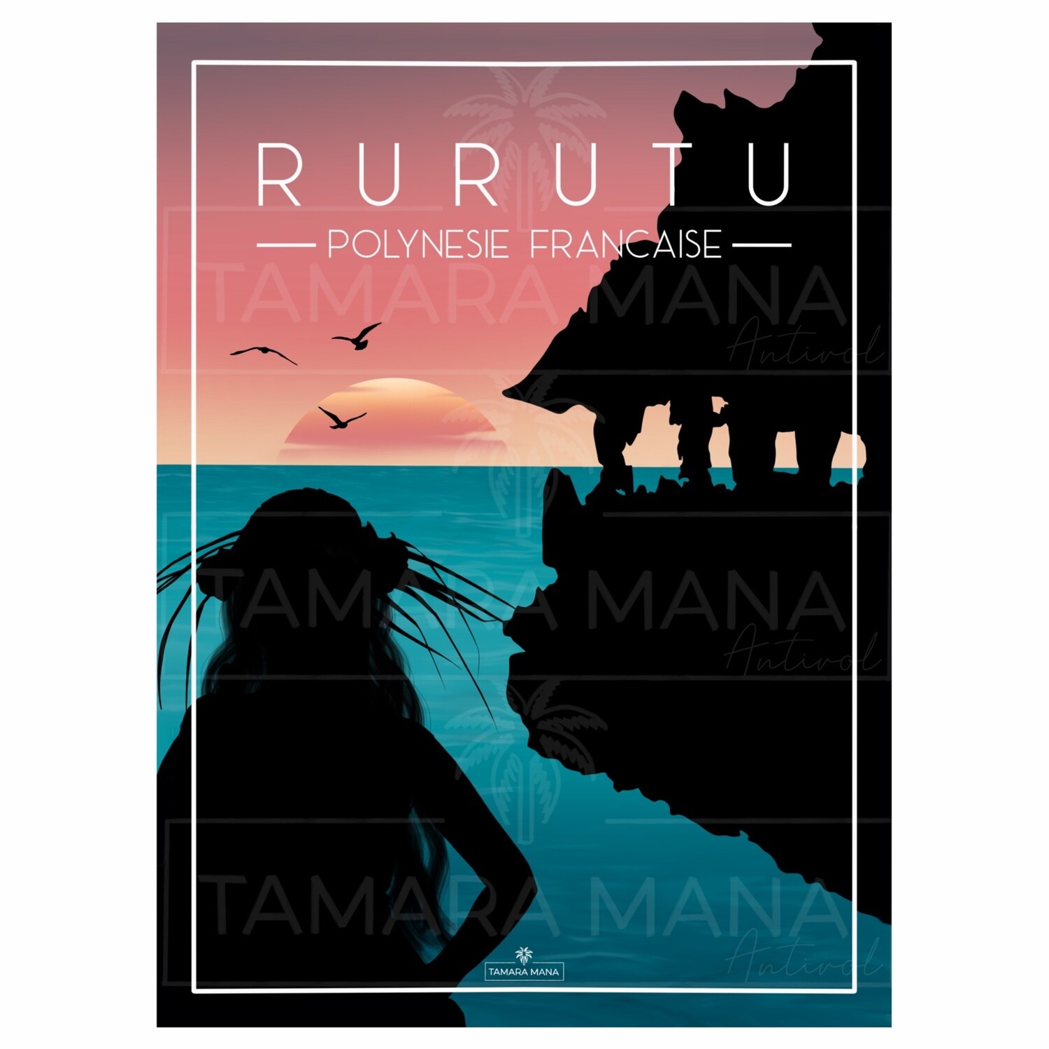 RURUTU  - Sunset Postcards