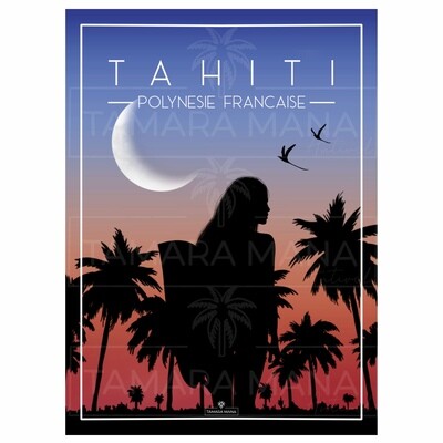 TAHITI 2  - Sunset Postcards