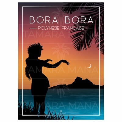 BORA BORA 1  - Sunset Postcards