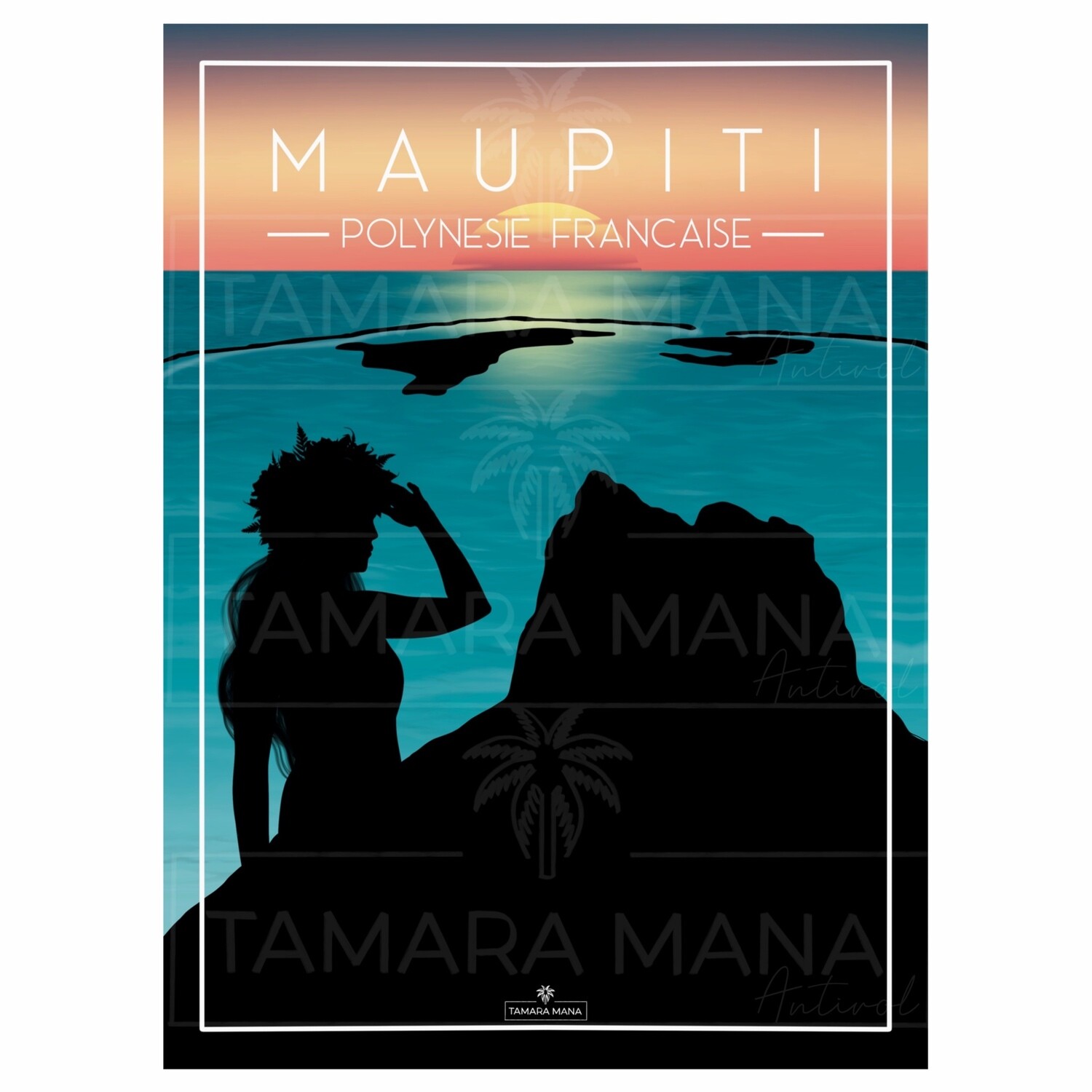 MAUPITI - Sunset Postcards