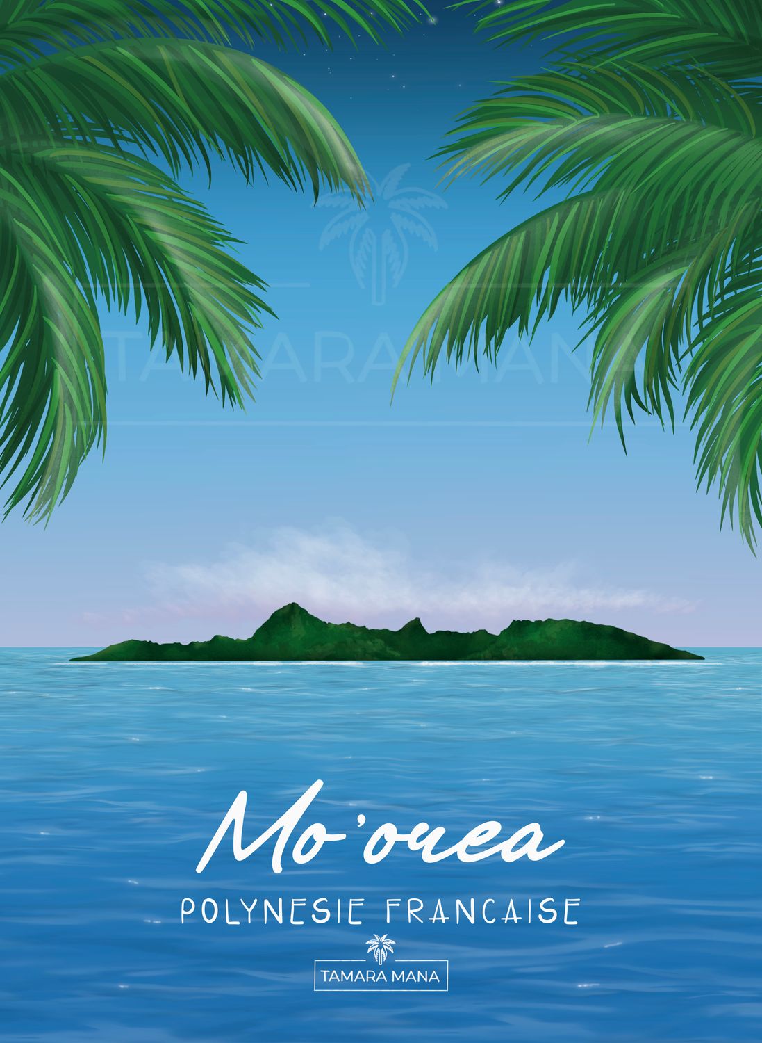 MOOREA ISLAND - postcard