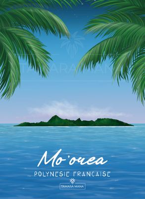 MOOREA ISLAND - postcard
