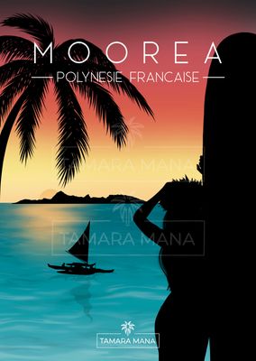 A3 Moorea  Sunset