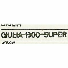 "Giulia 1300 Super "