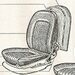 Seat upholstery Duetto 1964 -1968